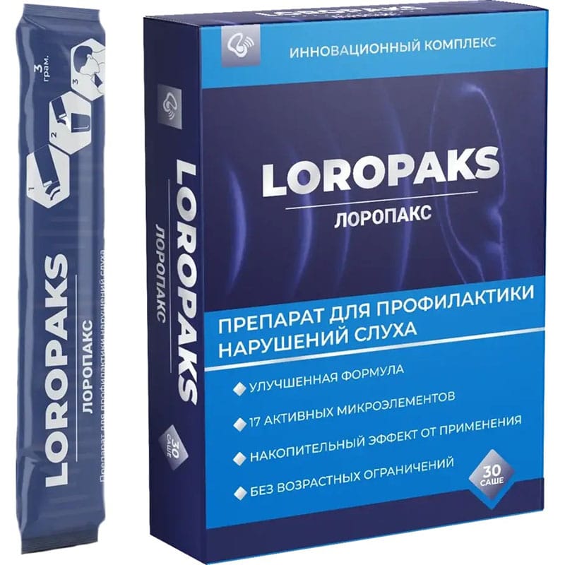 Loropaks: комплекс для здоровья ушей Loropaks: комплекс для здоровья ушей