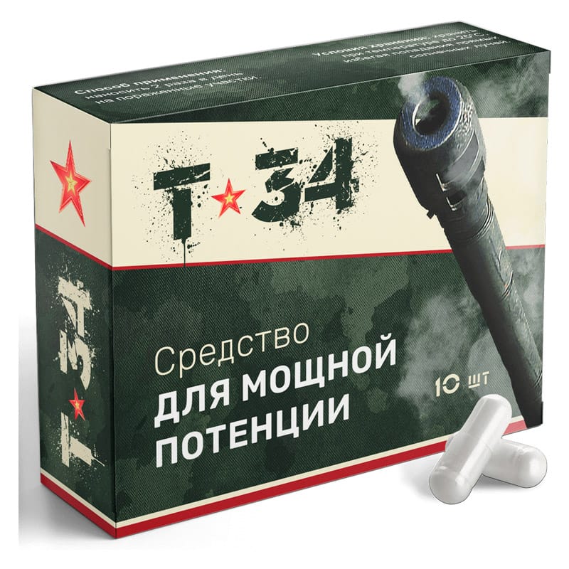 T-34 kapsuly: мужской комплекс для эрекции T-34 kapsuly: мужской комплекс для эрекции